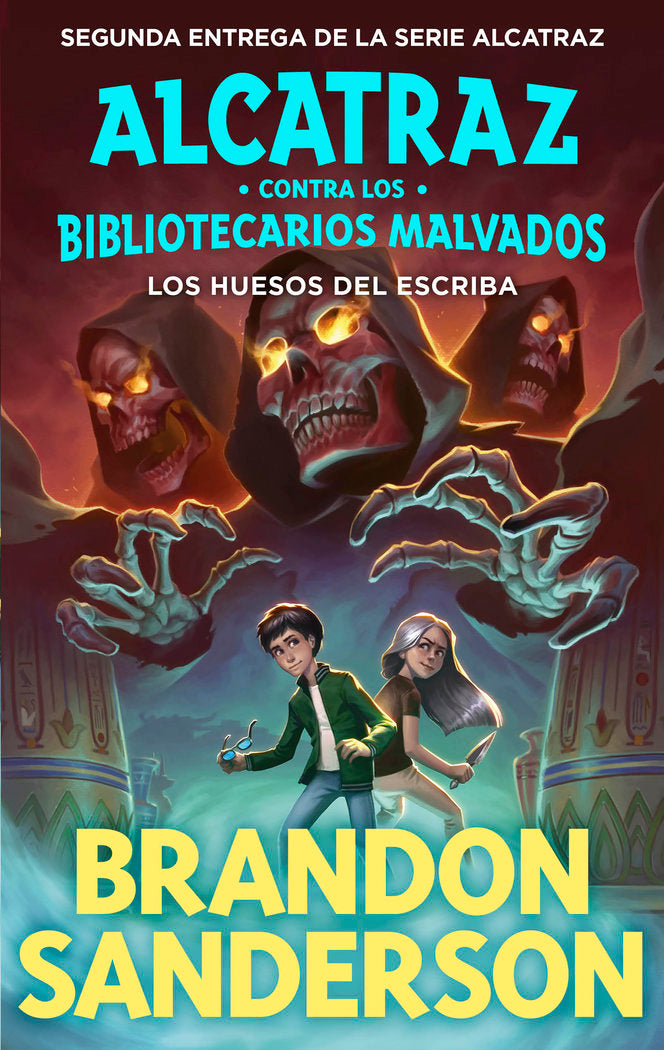 HUESOS DEL ESCRIBA, LOS. ALCATRAZ 2, de BRANDON SANDERSON | portada del libro