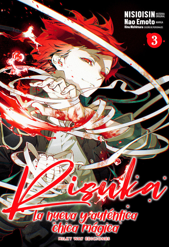 RISUKA, LA NUEVA Y AUTÉNTICA CHICA MÁGICA 3, de -, NISIOISIN | portada del libro