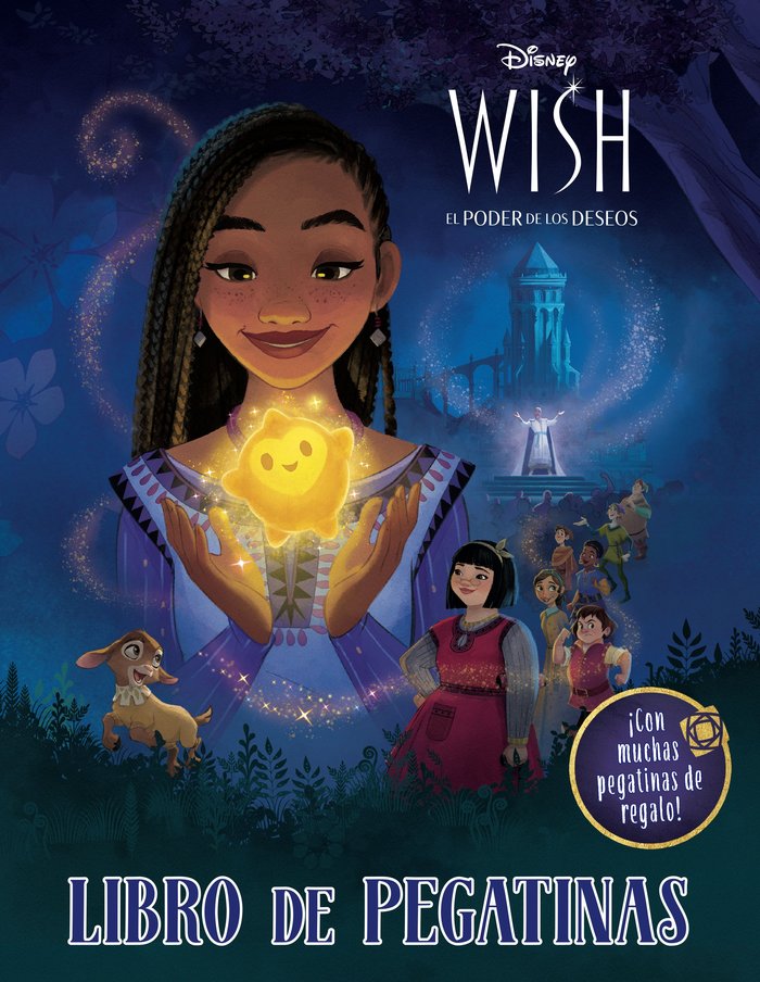 WISH: EL PODER DE LOS DESEOS. LIBRO DE PEGATINAS, de DISNEY | portada del libro