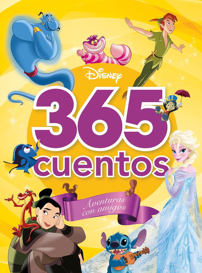 365 CUENTOS. AVENTURAS CON AMIGOS, de DISNEY | portada del libro