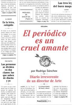 EL PERIODICO ES UN CRUEL AMANTE, de SANCHEZ, RODRIGO | portada del libro