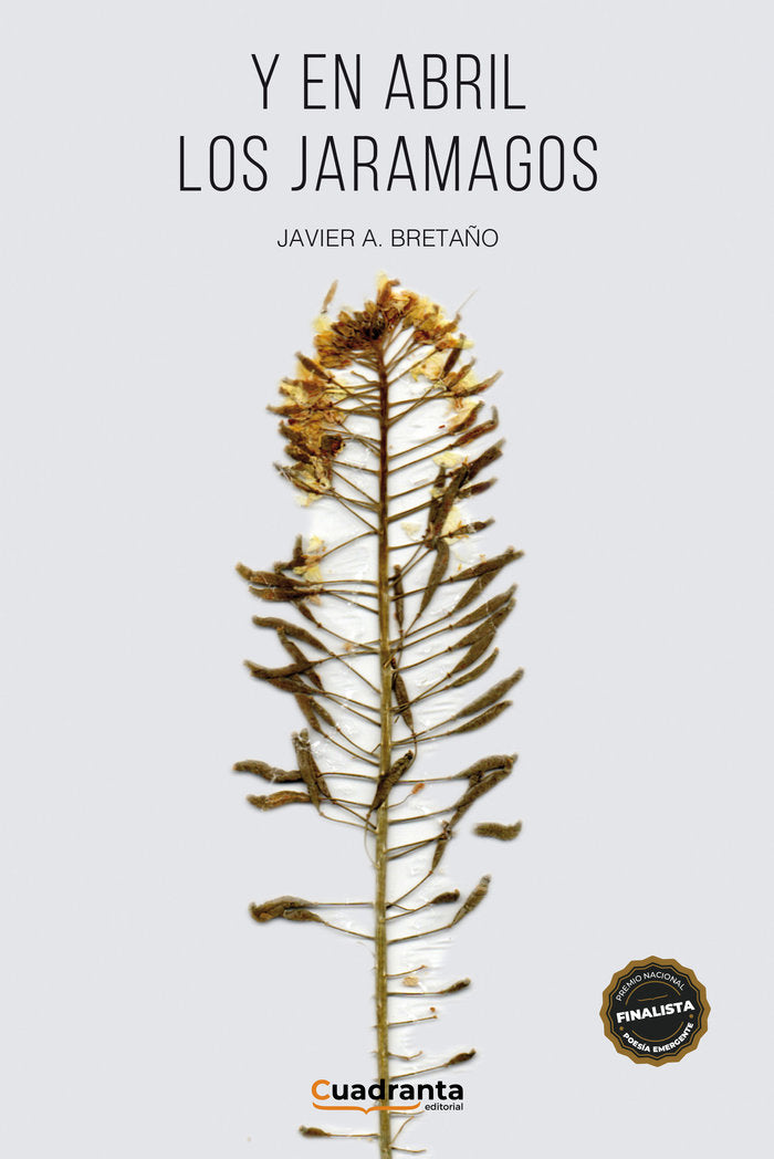 Y en abril los jaramagos, de A. Bretaño | portada del libro