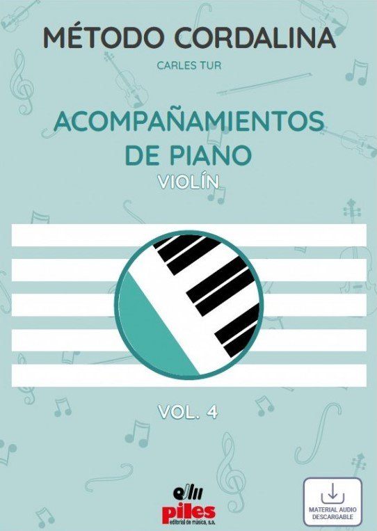 CORDALINA ACOMPAÑAMIENTO DE PIANO VIOLIN 4, de TUR CARDONA, CARLES | portada del libro