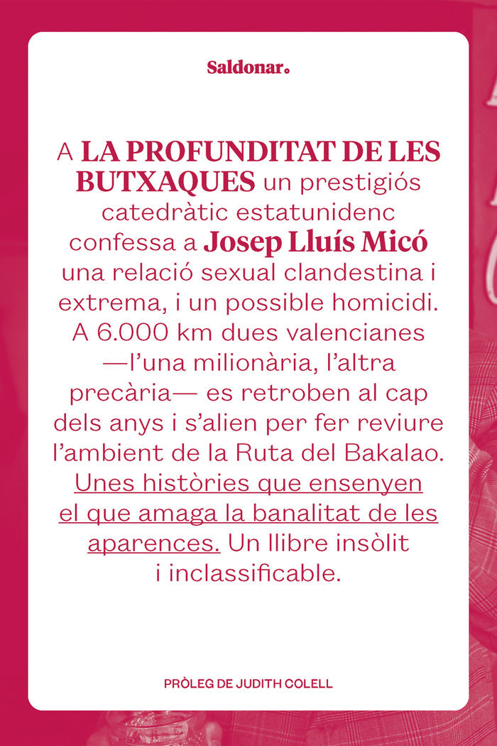 LA PROFUNDITAT DE LES BUTXAQUES, de MICO, JOSEP LLUIS | portada del libro