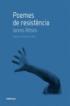 POEMES DE RESISTENCIA - CAT, de Iannis Ritsos | portada del libro