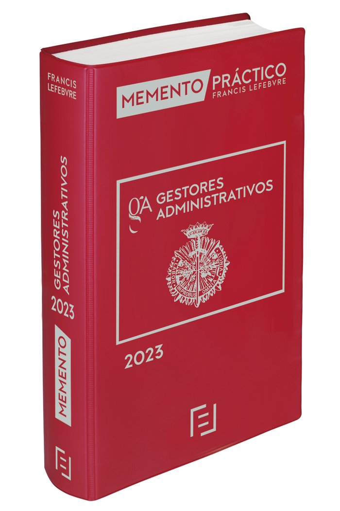 Memento Gestores Administrativos 2023 | portada del libro