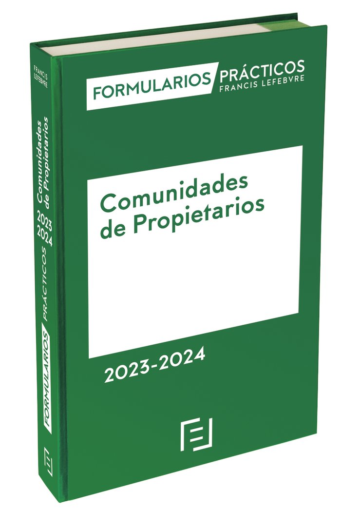 FORMULARIOS PRACTICOS COMUNIDADES DE PROPIETARIOS 2023 2024 | portada del libro