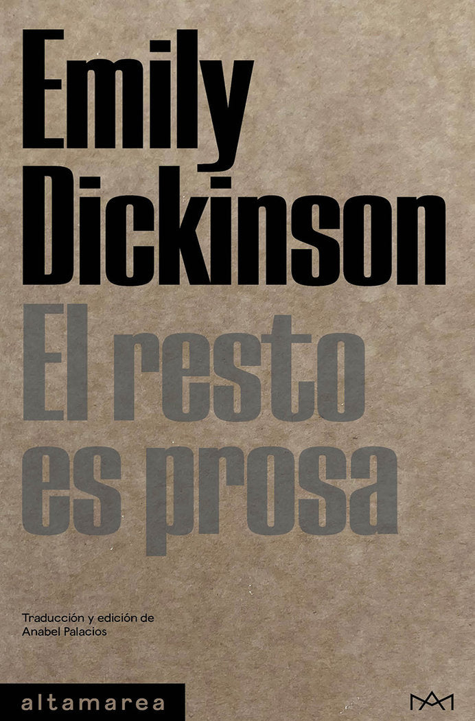 El resto es prosa, de DICKINSON, EMILY | portada del libro