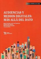 AUDIENCIAS Y MEDIOS DIGITALES MAS ALLA DEL DATO, de MARTA PERLADO LAMO DE ESPINOSA | portada del libro