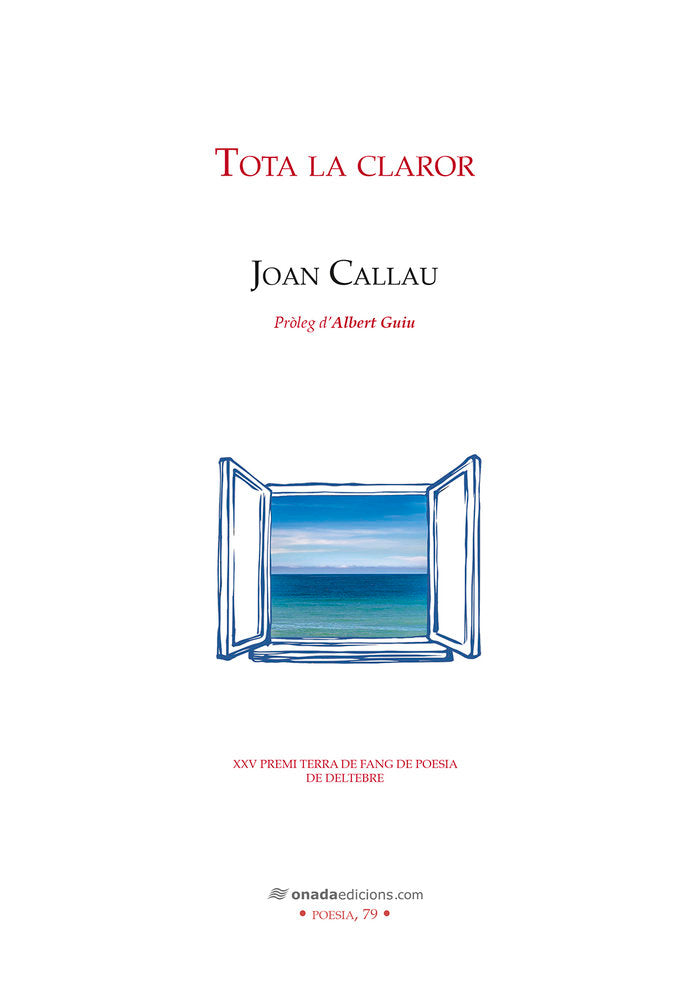 Tota la claror, de , Callau, Joan | portada del libro