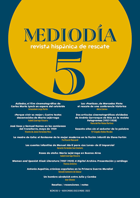 MEDIODIA. REVISTA HISPANICA DE RESCATE. 5, de MEDIODIA. REVISTA HISPANICA DE RESCATE. 5, VARIOS AUTORES, | portada del libro