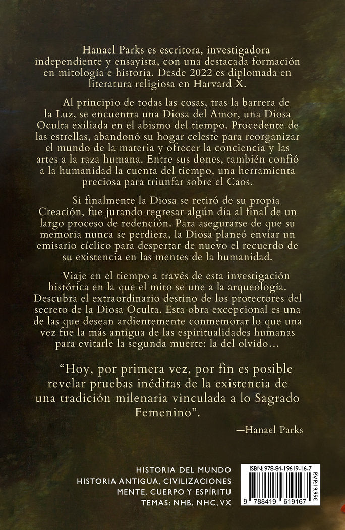 LA DIOSA OCULTA Y EL ARBOL DE LA VIDA, de PARKS, HANAEL | portada del libro