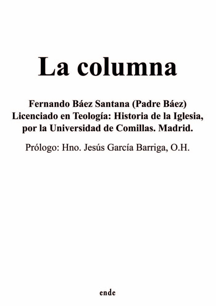 La columna, de Báez Santana, Fernando | portada del libro