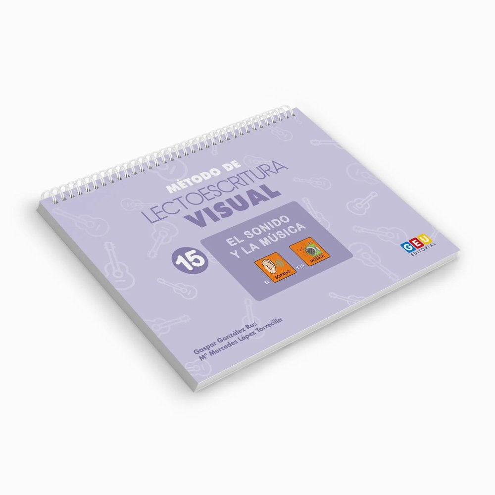 Método de lectoescritura visual 15: El sonido y la música, de GONZÁLEZ RUS, GASPAR | portada del libro