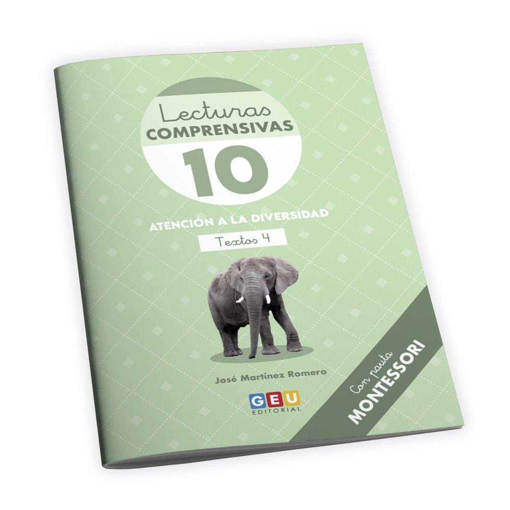 Lecturas comprensivas 10. Pauta Montessori, de MARTINEZ ROMERO | portada del libro