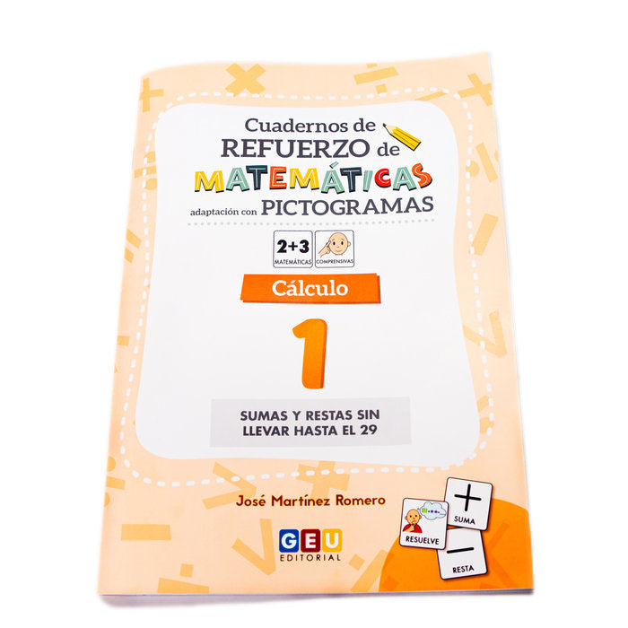Cuaderno de refuerzo con matemáticas, Cálculo 1 ADAPTACIÓN C, de MARTINEZ ROMERO, JOSE | portada del libro