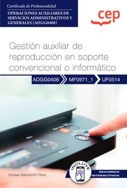 MANUAL GESTION AUXILIAR REPRODUCCION SOPORTE CONVENCIONAL, de VV.AA. | portada del libro