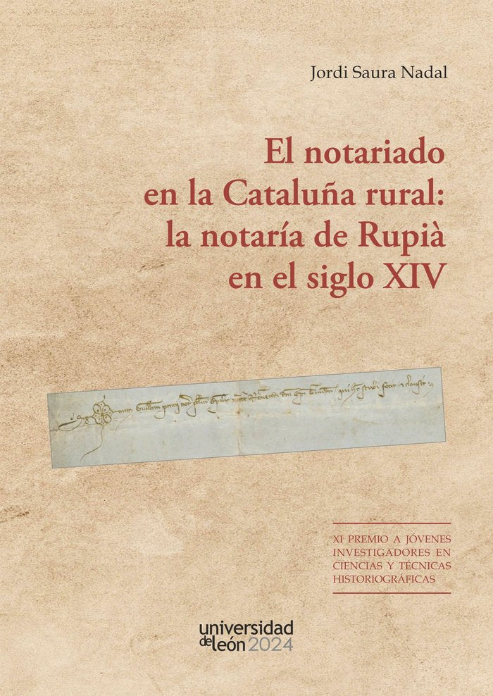 EL NOTARIADO EN LA CATALUÑA RURAL LA NOTARIA DE RUPIA EN EL, de SAURA NADAL, JORDI | portada del libro