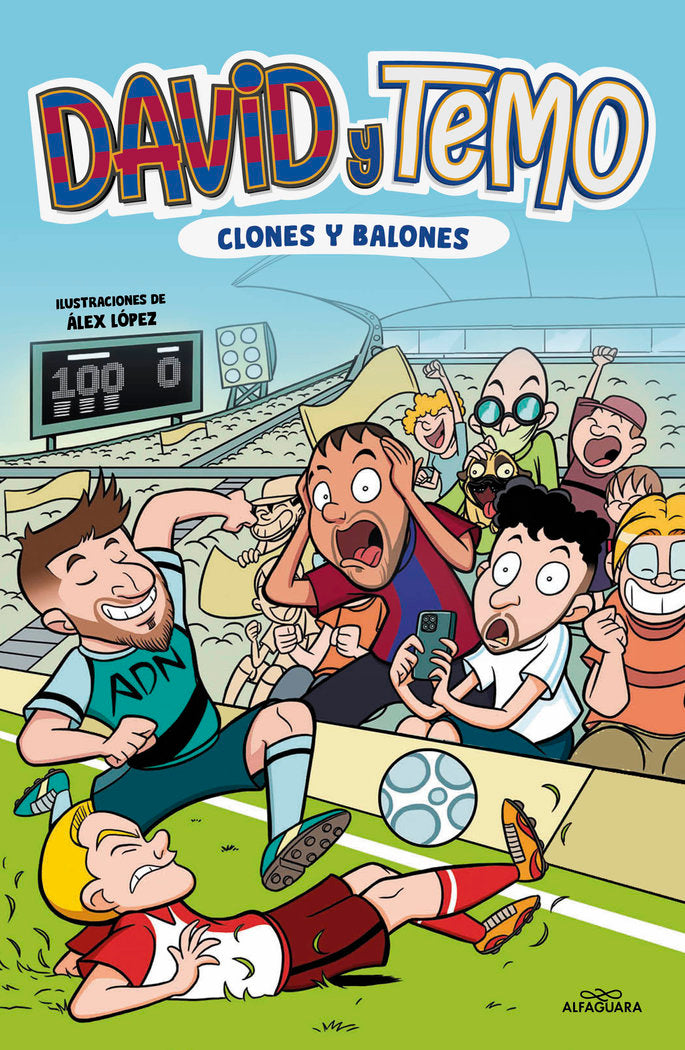 David y Temo: Clones y balones, de TEIMURAZI KORKOTASHVILI | portada del libro