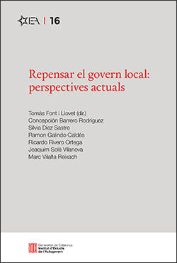 REPENSAR EL GOVERN LOCAL: PERSPECTIVES ACTUALS, de FONT I LLOVET, TOMAS | portada del libro