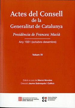 ACTES DEL CONSELL DE LA GENERALITAT DE CATALUNYA | portada del libro