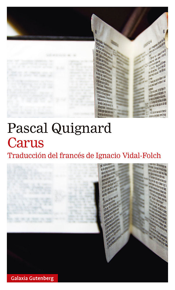 CARUS, de QUIGNARD | portada del libro