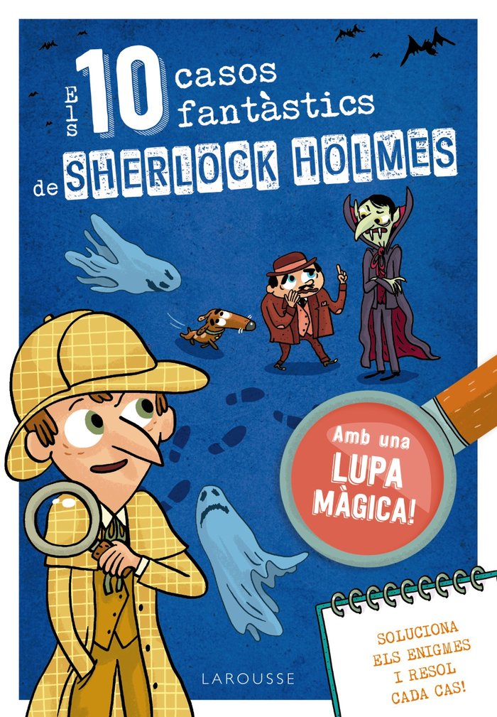 ELS DEU CASOS FANTASTICS DE SHERLOCK HOLMES, de LEBRUN, SANDRA | portada del libro