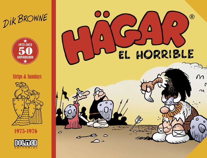 HAGAR EL HORRIBLE 1975-1976, de DIK BROWNE | portada del libro