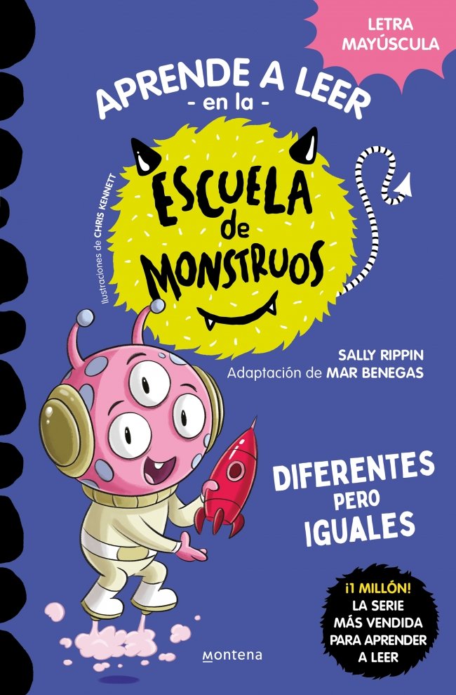 Aprende a leer en la escuela de monstruos - Diferentes pero iguales, de RIPPIN, SALLY | portada del libro