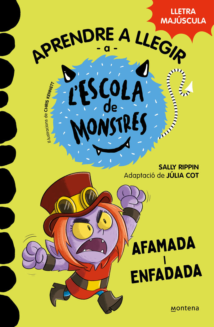 APRENDRE A LLEGIR A LESCOLA DE MONSTRES 15 AFAMADA I ENFADAD, de SALLY RIPPIN | portada del libro