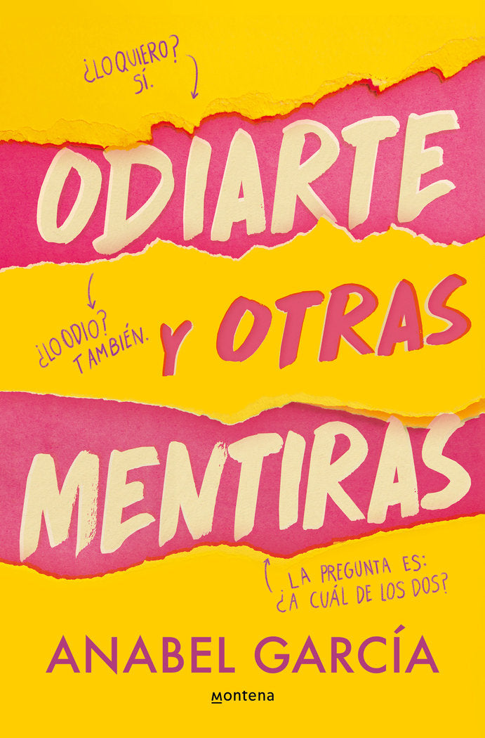 Odiarte y otras mentiras, de ANABEL GARCIA | portada del libro