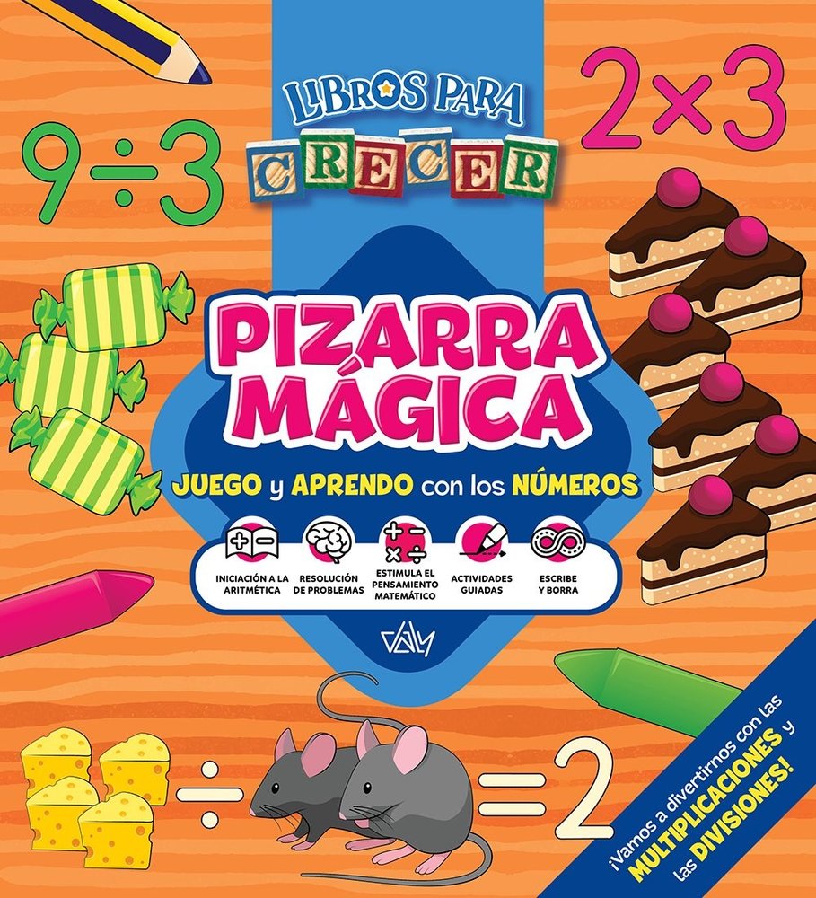 PIZARRA MAGICA MULTIPLICACION Y DIVISION, de Daly, Ediciones | portada del libro