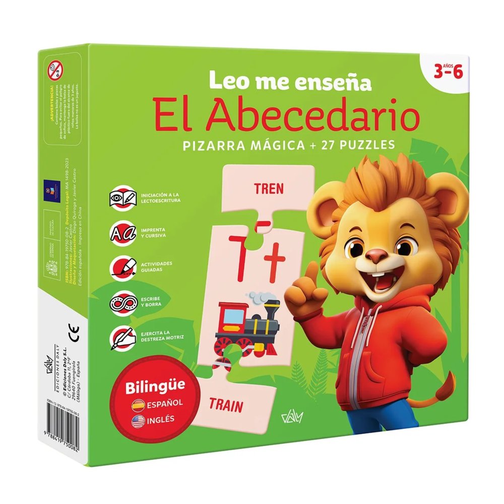 LEO ME ENSEÑA EL ABECEDARIO, de Daly, Ediciones | portada del libro