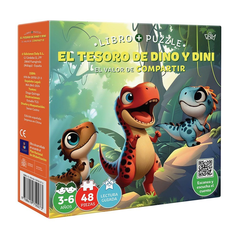 LIBRO PUZZLE - EL TESORO DE DINO Y DINI, de Daly, Ediciones | portada del libro