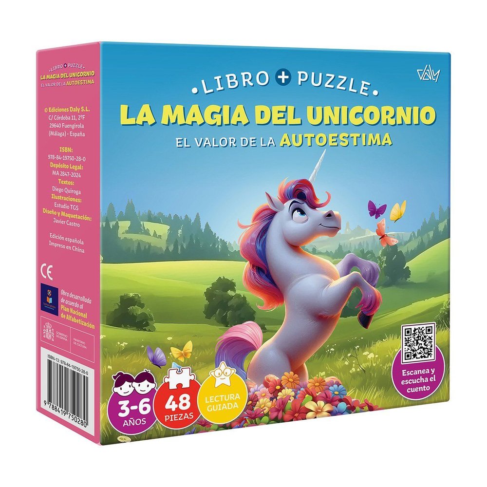 LIBRO PUZZLE - LA MAGIA DEL UNICORNIO, de Daly, Ediciones | portada del libro