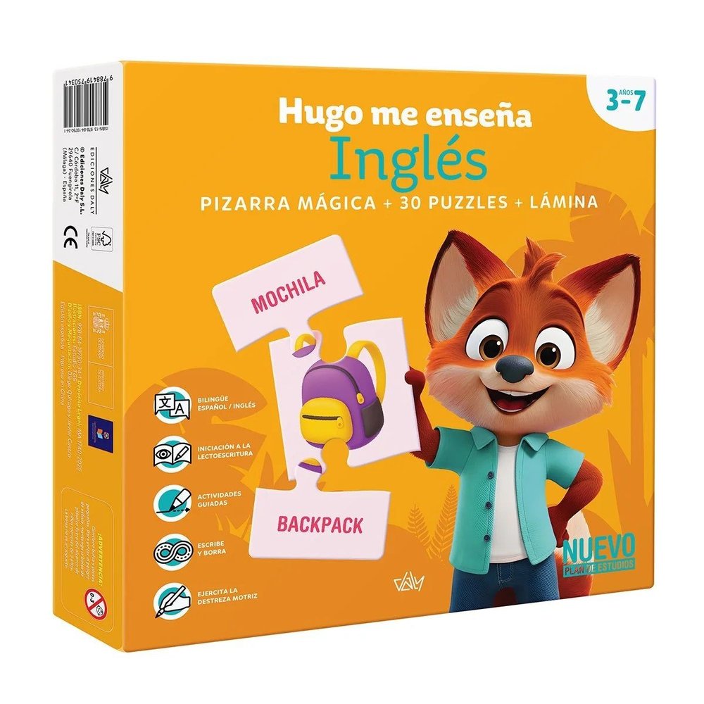 Hugo me enseña Inglés, de Daly, Ediciones | portada del libro