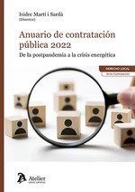 ANUARIO DE CONTRATACION PUBLICA 2022. DE LA POSTPANDEMIA A LA CRI, de ISIDRE MARTI I SARDA | portada del libro