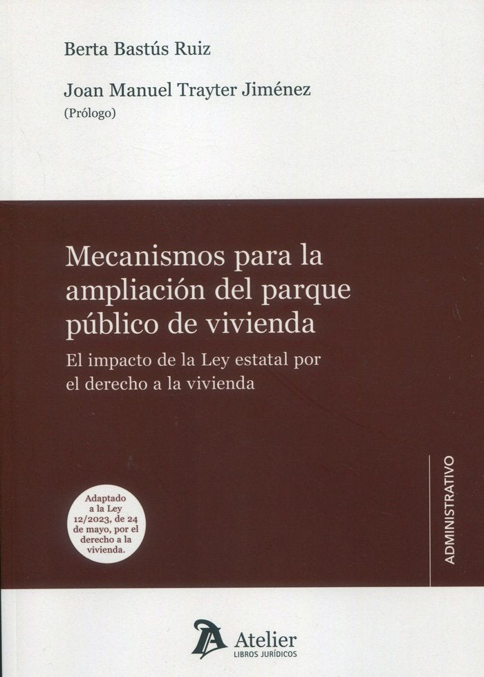 MECANISMOS PARA LA AMPLIACION DEL PARQUE PUBLICO DE VIVIENDA. | portada del libro