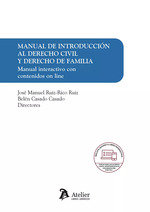 MANUAL DE INTRODUCCION AL DERECHO CIVIL Y DERECHO DE FAMILIA, de JOSE MANUEL RUIZ RICO RUIZ | portada del libro