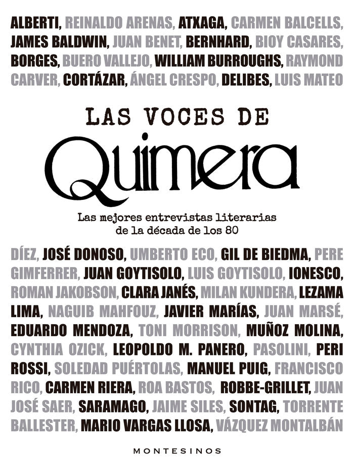 LAS VOCES DE QUIMERA, de JOFRE CASANOVAS | portada del libro