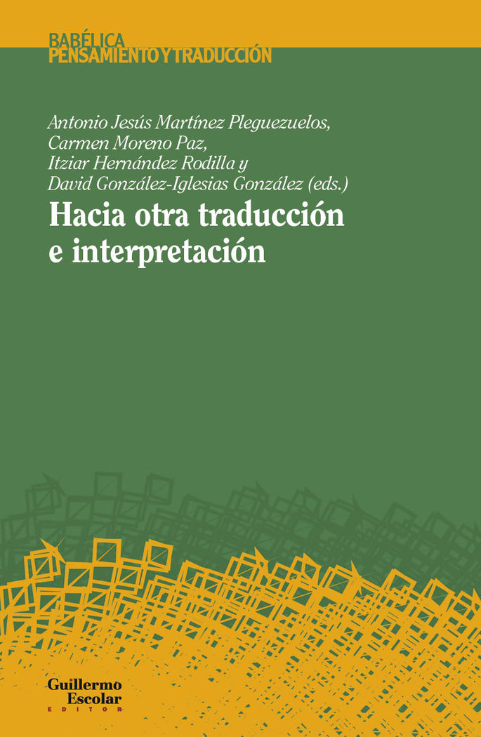HACIA OTRA TRADUCCION E INTERPRETACION | portada del libro