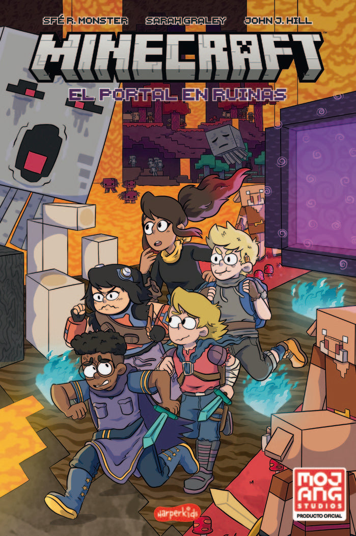 MINECRAFT EL PORTAL EN RUINAS, de R. MONSTER, SFE | portada del libro