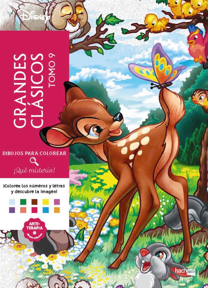 DIBUJOS PARA COLOREAR QUE MISTERIO GRANDES CLASICOS, TOMO 9, de VARIOS AUTORES | portada del libro