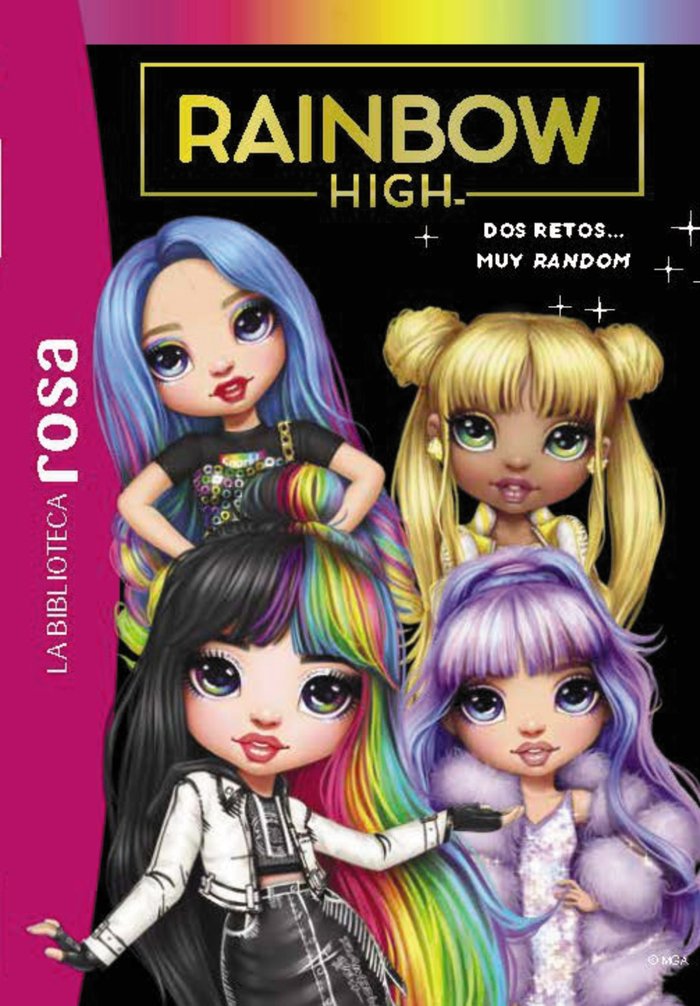LA BIBLIOTECA ROSA RAINBOW HIGH 10 DOS RETOS... MUY RANDOM, de VARIOS AUTORES | portada del libro