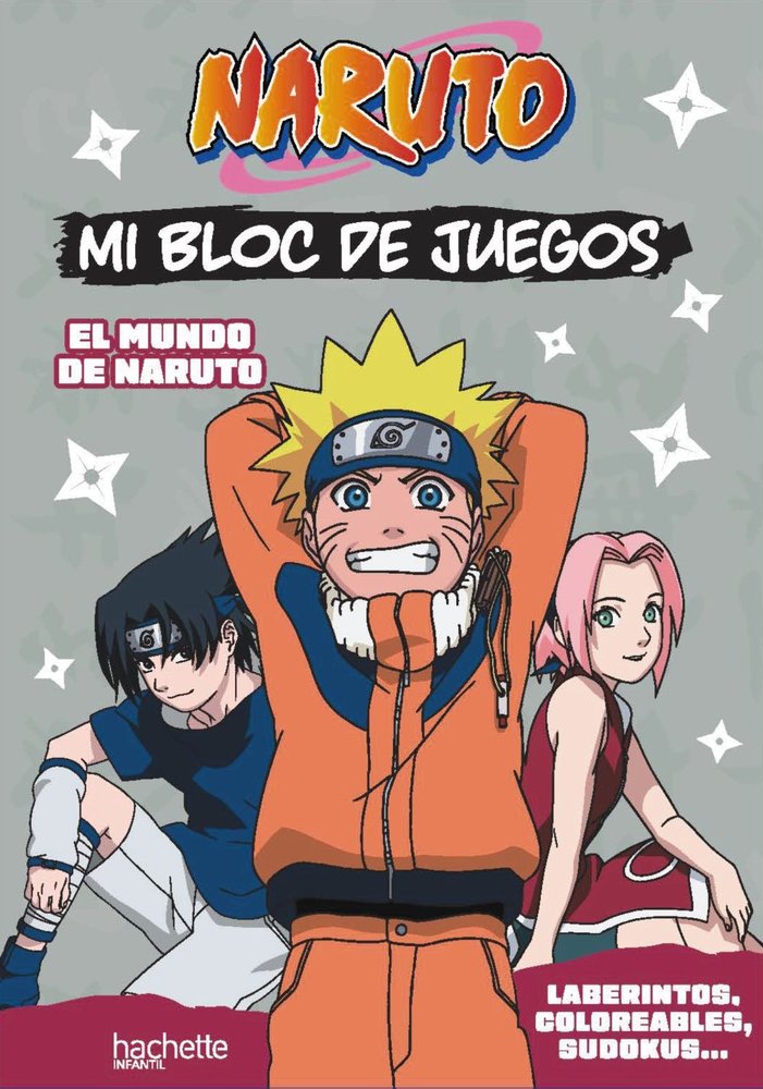 MI BLOC DE JUEGOS NARUTO. EL MUNDO DE NARUTO, de VARIOS AUTORES | portada del libro