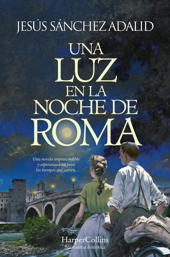 UNA LUZ EN LA NOCHE DE ROMA, de SANCHEZ ADALID, JESUS | portada del libro