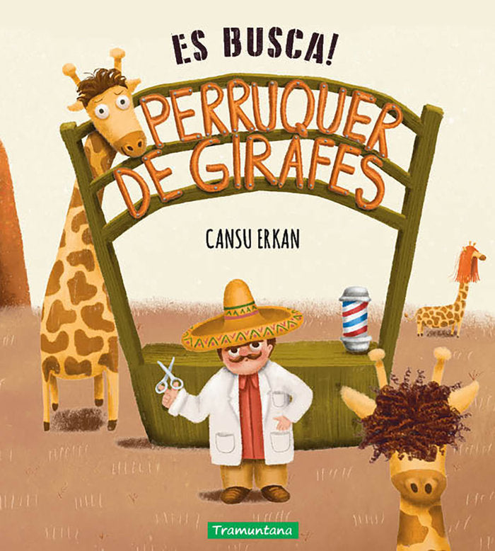 ES BUSCA! PERRUQUER DE GIRAFES, de ERKAN, CANSU | portada del libro