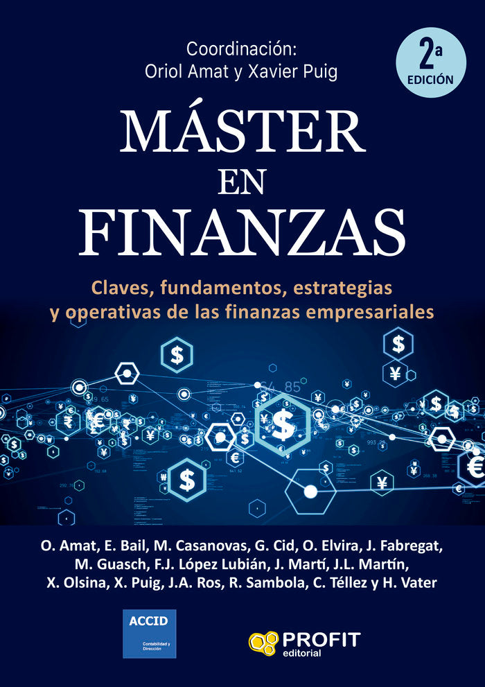MASTER EN FINANZAS (REED), de PUIG PLA | portada del libro