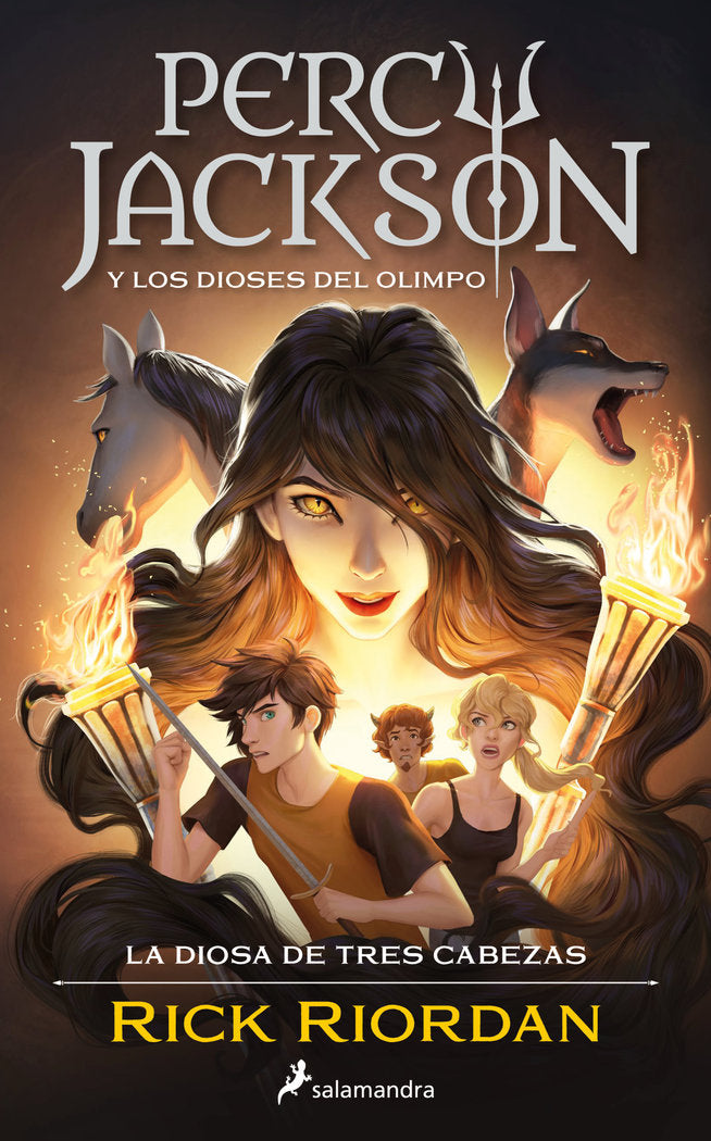 PERCY JACKSON Y LA DIOSA DE TRES CABEZAS, de RIORDAN, RICK | portada del libro