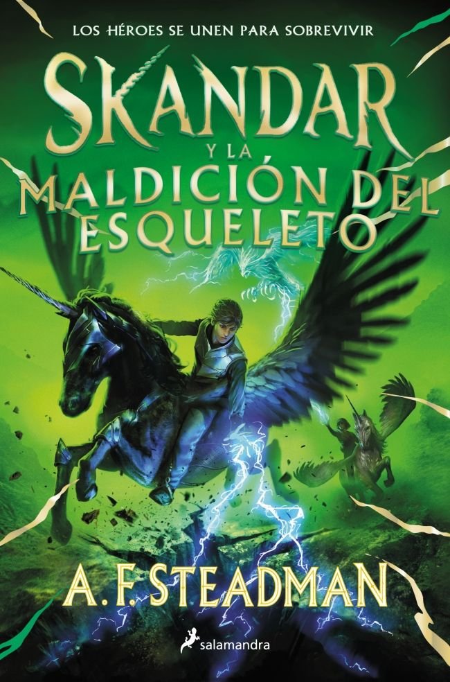 SKANDAR Y LA MALDICION DEL ESQUELETO, de A F STEADMAN | portada del libro